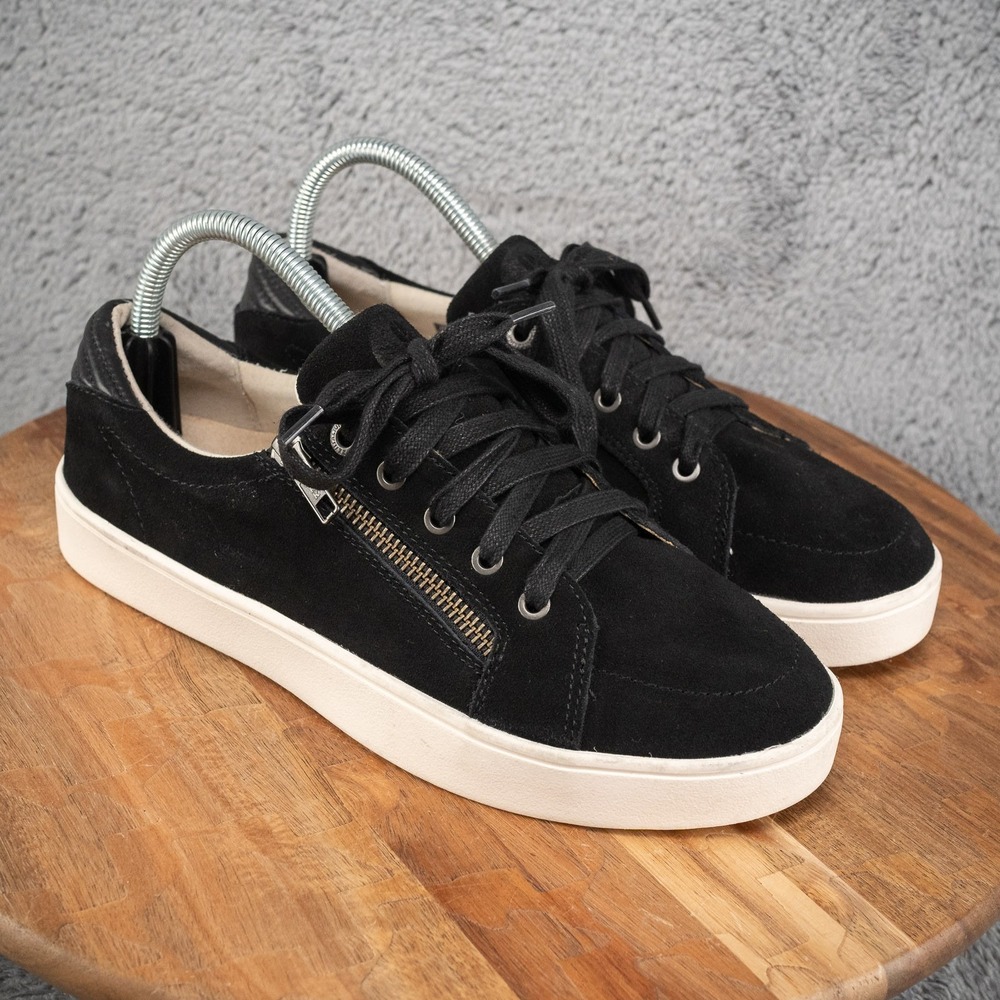Revitalign Wrigley Orthotic Suede Casual‎ Sneaker Women's 8.5 D Black